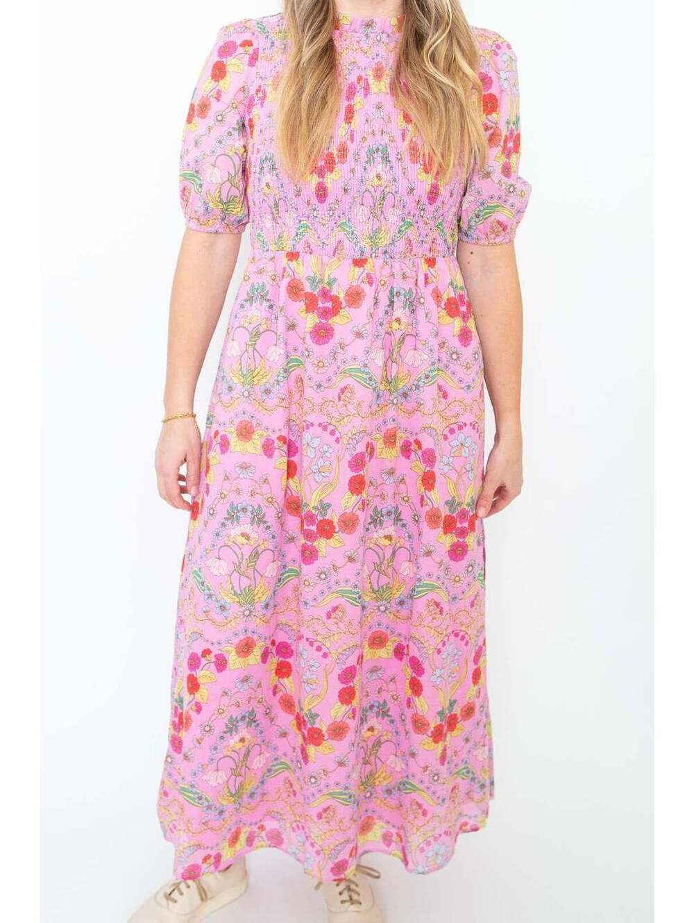 Floral Smocked Maxi Dress